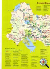 Карта-Схема Вологда и Вологодская область